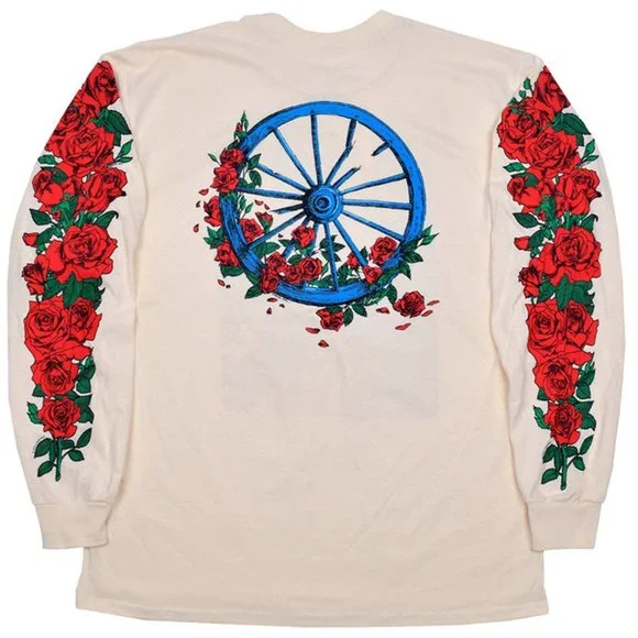 Greatful Dead Bertha Woodcut Wheel Long Sleeve tie dye long sleeve Shirt - Picture 2 of 2